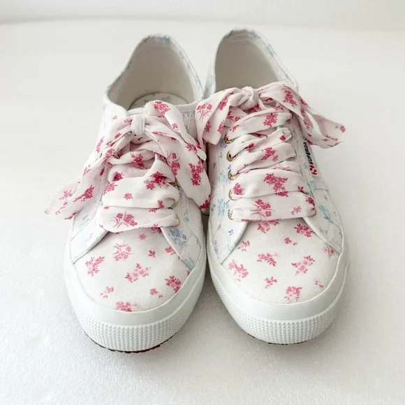 SUPERGA Floral Canvas Low Top Sneakers - Picture 10 of 12